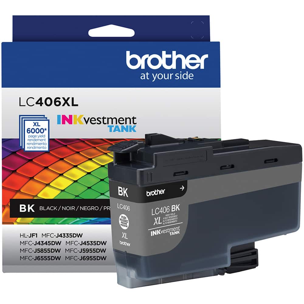Cartucho de Tinta Brother LC406XLBKS Preto - Impressorajato